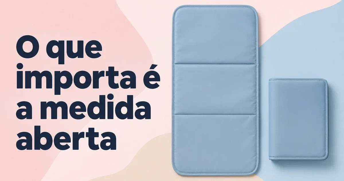 Trocador Portátil para Bebê: Tamanho, Dobra e o Que Cabe na Bolsa
