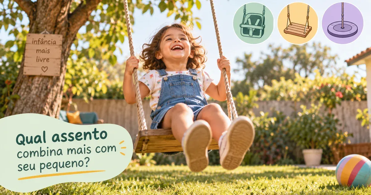 Balanço Infantil: Com Cinto, Prancha ou Disco?