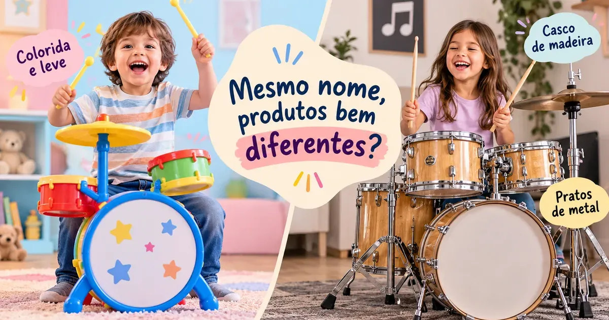 Bateria Infantil: Brinquedo ou Acústica de Verdade