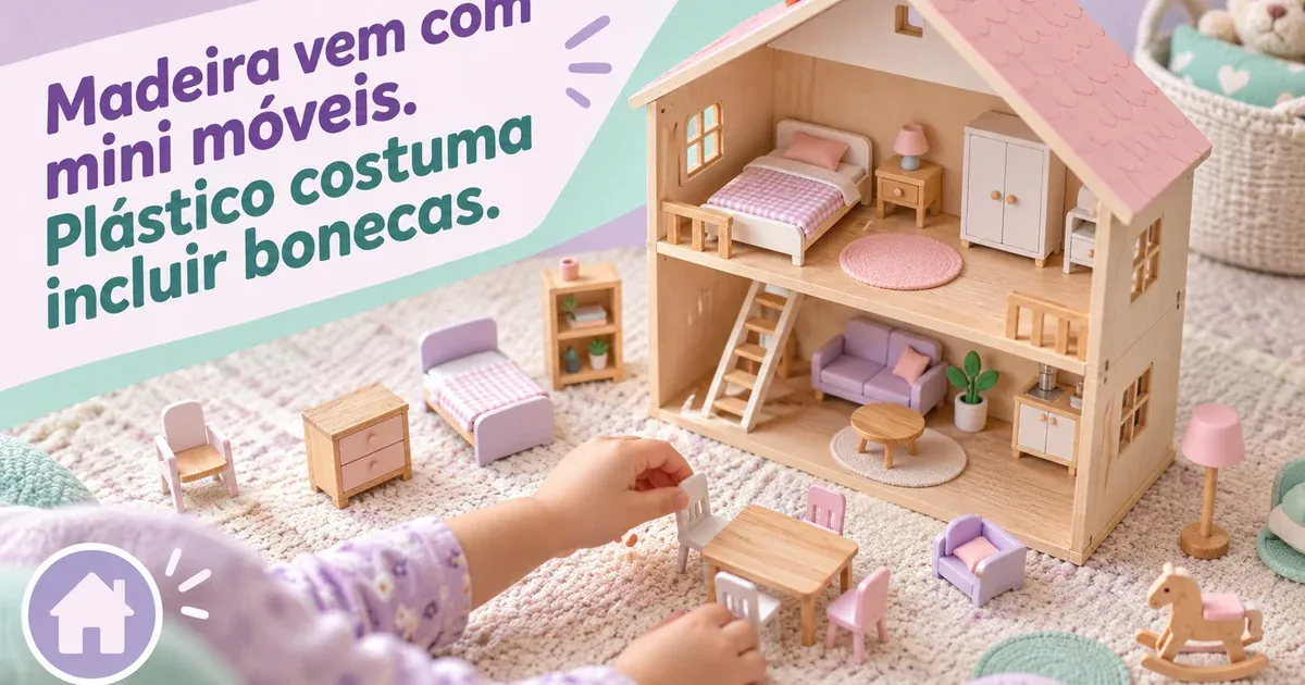 Casinha de Boneca: MDF ou Plástico e o Que Vem no Kit