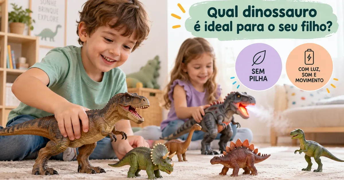 Dinossauro de Brinquedo: Vinil, Articulado ou o Que Anda Sozinho