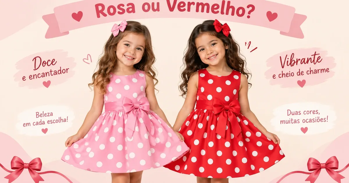 Fantasia da Minnie Infantil: Rosa ou Vermelha e Qual Tamanho Comprar