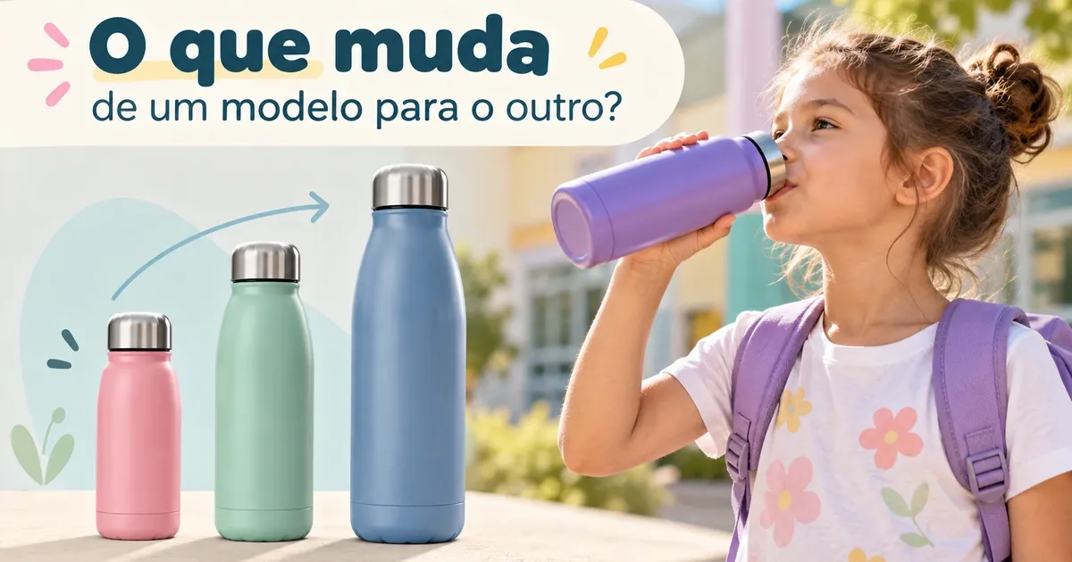 Garrafa Térmica Infantil: O Que Muda de um Modelo para o Outro