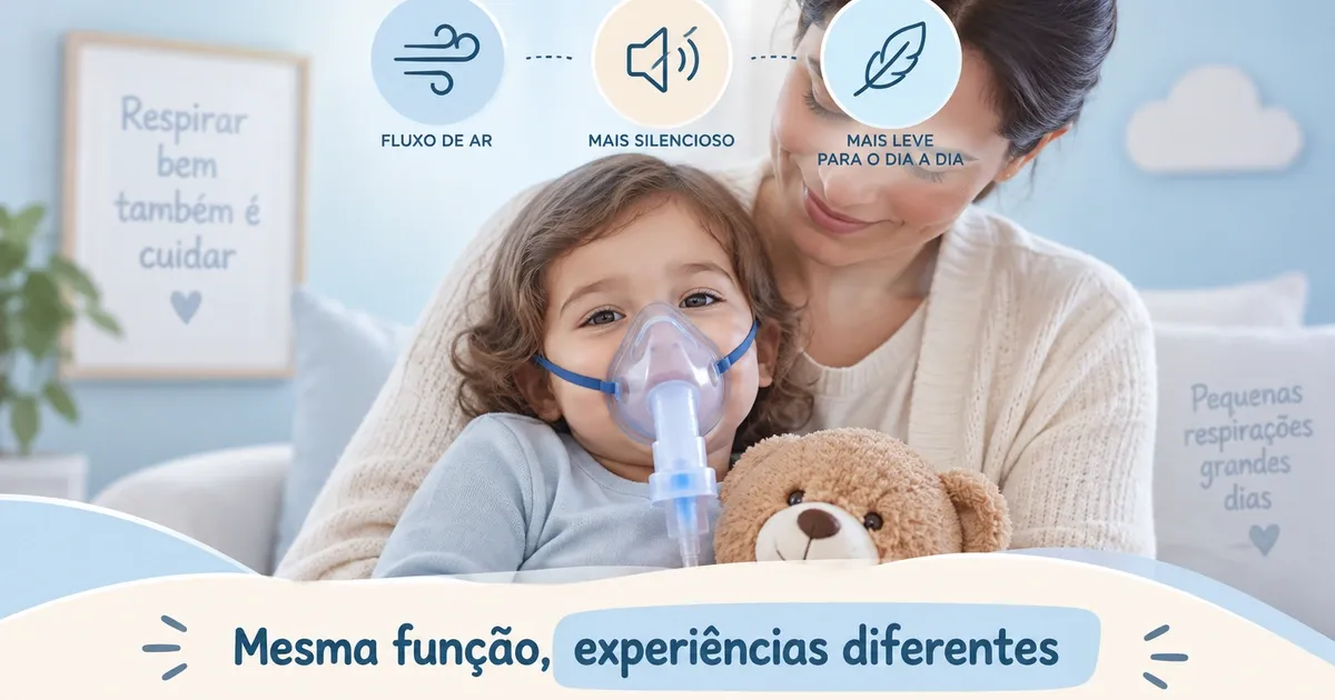 Nebulizador Infantil: Compressor, Ultrassônico ou Mesh — Qual Comprar
