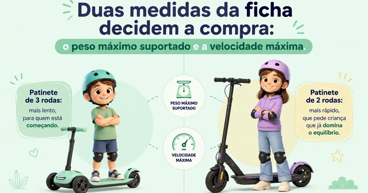 Patinete Elétrico Infantil: Idade, Velocidade e Onde Pode Andar