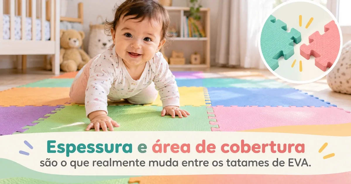 Tatame Infantil: O Que Muda na Espessura, Tamanho e Encaixe