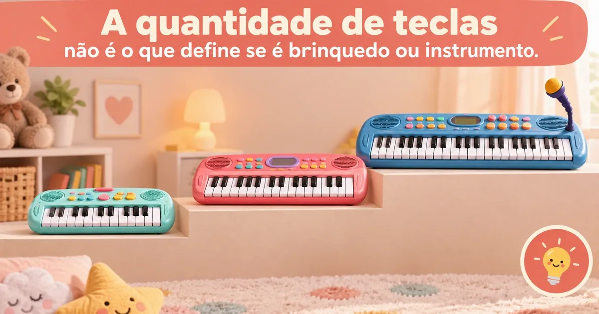 Teclado Infantil: Brinquedo ou Instrumento para Começar?