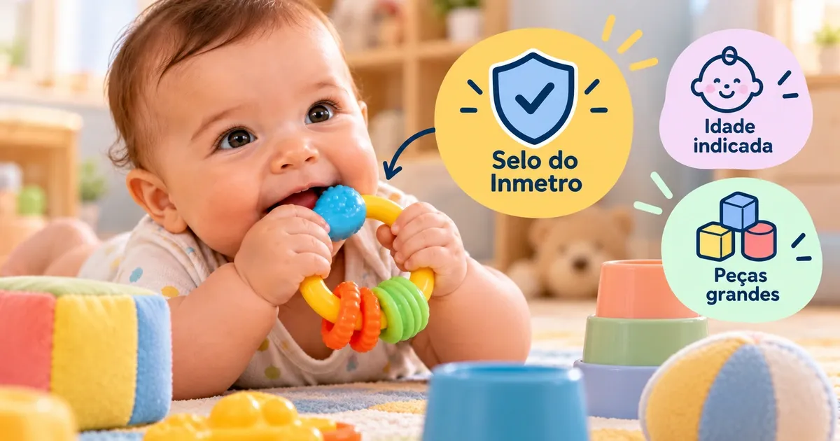 Brinquedo para bebê de 6 meses: 6 presentes com selo do Inmetro