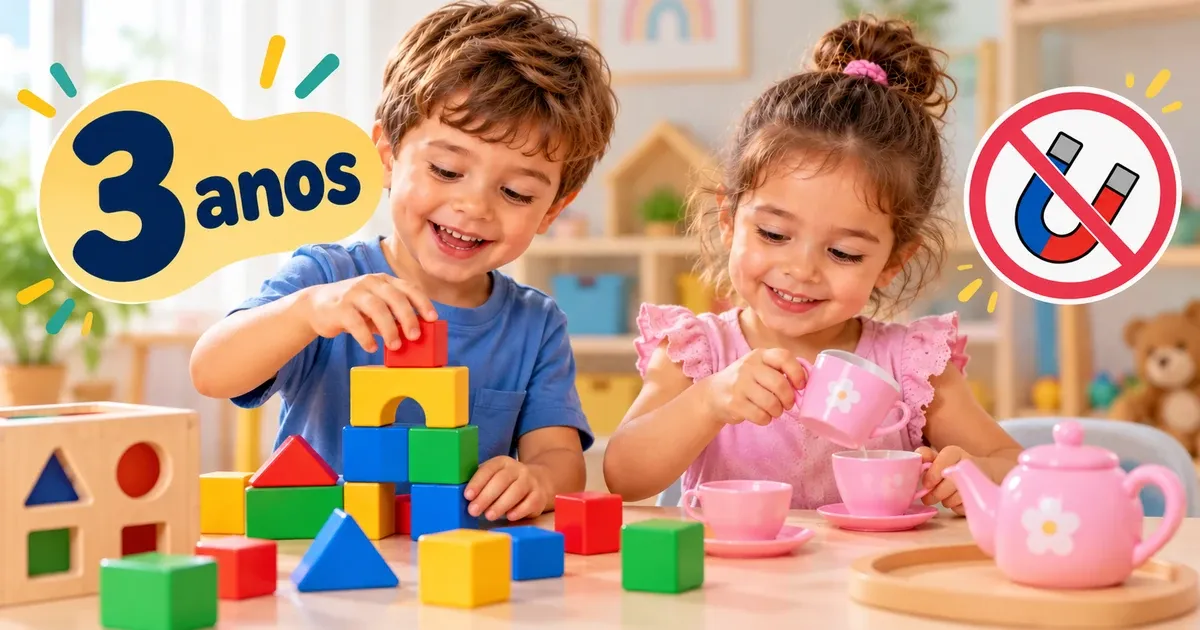 Brinquedo para criança de 3 anos: 5 educativos para menino e menina