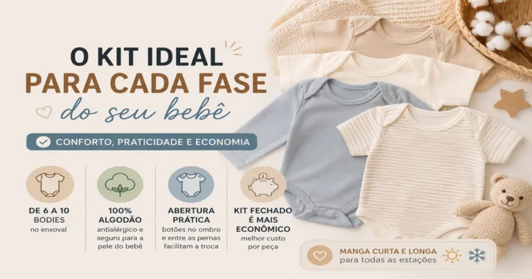 Kit de Body de Bebê: Quantas Peças e Como Escolher Kit de Body de Bebe 1