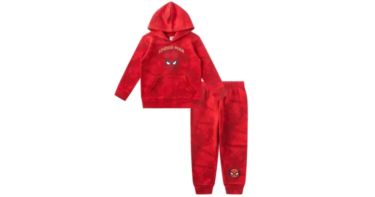 Roupa do Homem-Aranha Infantil: Conjunto, Pijama e Mais Conjunto de moletom infantil do Homem-Aranha com capuz, modelo licenciado da Marvel em vermelho e azul